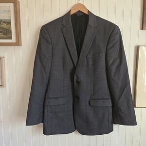 Jos. A. Bank Traveler's Collection Slim Fit Wool Charcoal Blazer Sport Coat
